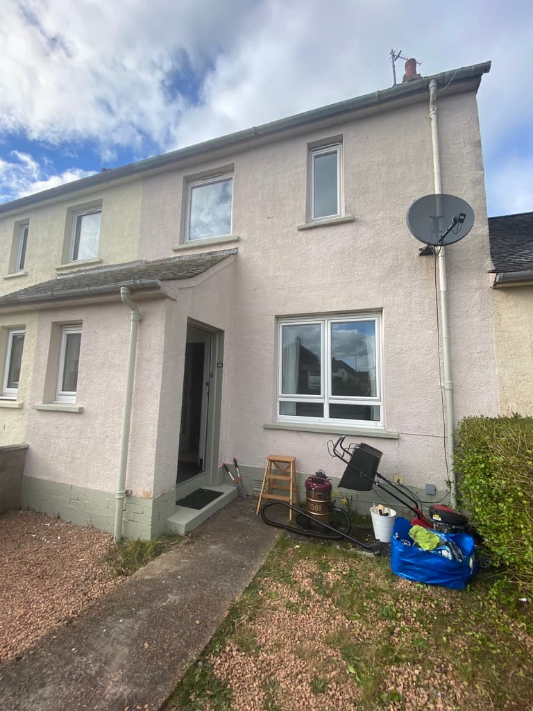 Masonry Painting, Downpipe Painting, Front Door Painting & Garden Care for Karen in St Andrews